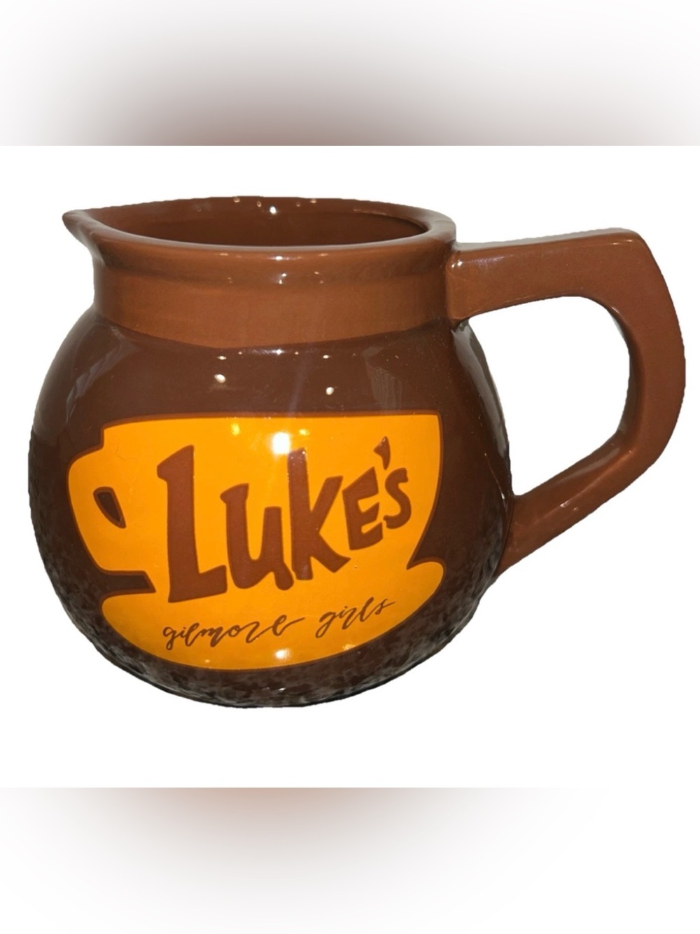 Gilmore Girls Luke's Diner Coffee Pot Jumbo Mug Creamer Viral Brown Figural New